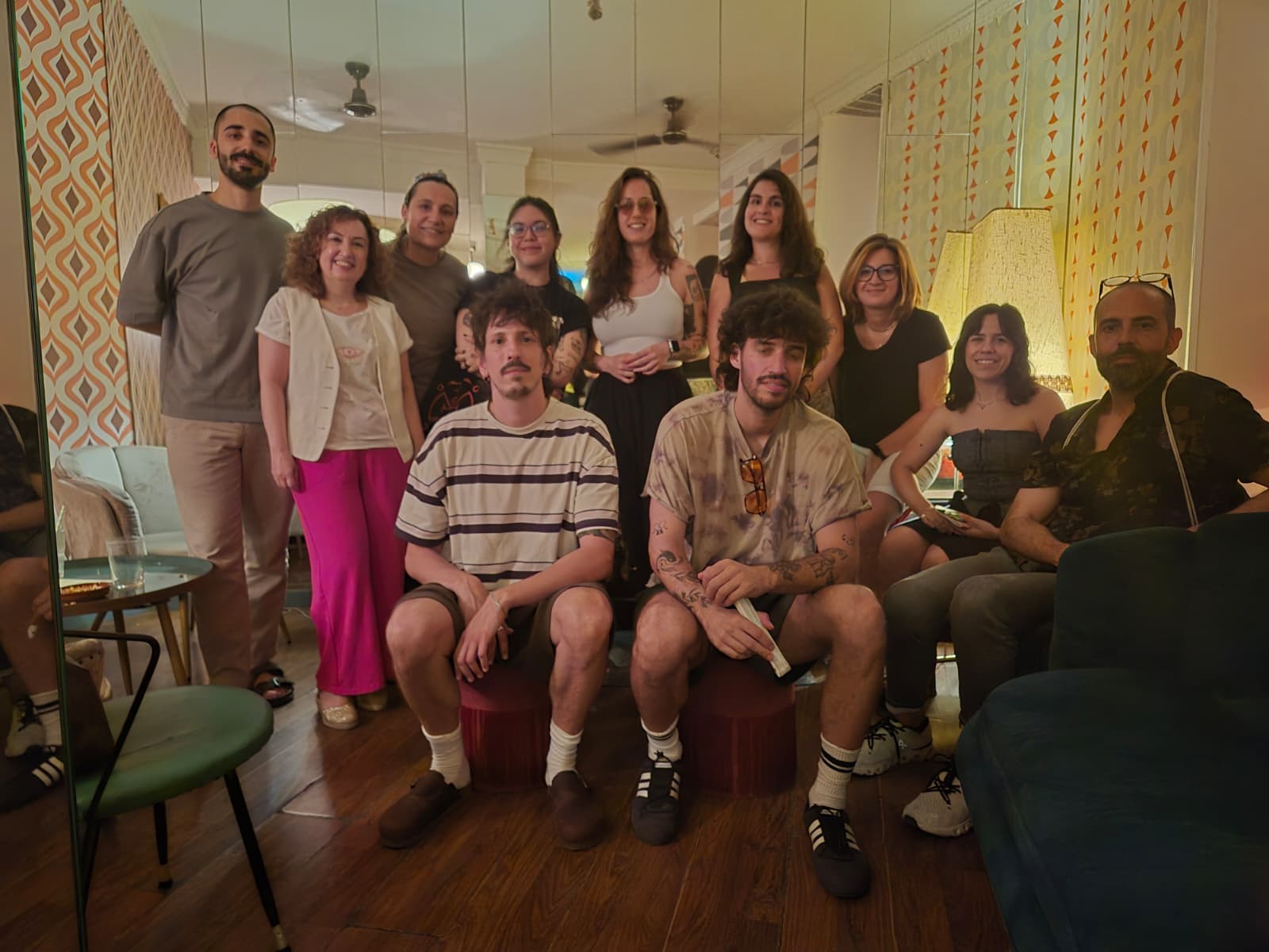 El grupo de una sesión del club